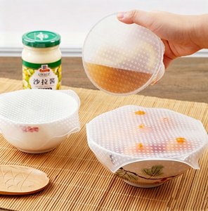 Couvre-aliments en silicone transparent réutilisable, couvercle universel pour la conservation des aliments - Product Image 2