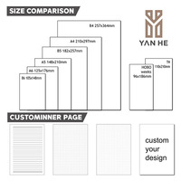 Carnet de notes A5 en cuir PU personnalisé avec logo, classeur à anneaux rechargeable, fermeture magnétique, porte-cartes, organisateur épais pour réunions d'affaires