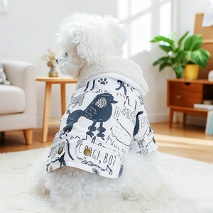 Vêtements pour animaux de compagnie PETCIRCLE pour l'automne et l'hiver : vêtements en coton chauds et confortables pour les petits chiens, les chiots, les chiens et chats heureux - Product Image 1