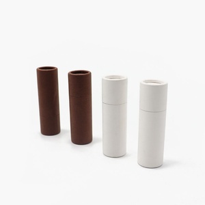 Biodegradable Kraft Paper Round Twist-up Container Packaging for Cosmetics for Lipstick Face Cream <b>Sunscreen</b> - Product Image 6