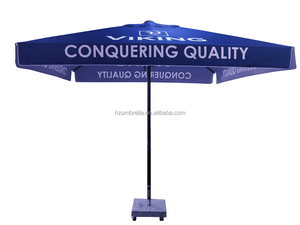 Роскошный уличный зонт-парасоль из нержавеющей стали с деревянной опорой и водонепроницаемым полиэстеровым тентом для европейского рынка - Product Image 3