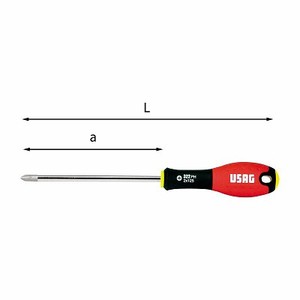 Tournevis Usag Ph 322 M3 avec poignée antidérapante, outil de bricolage individuel - Product Image 1