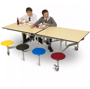 <span class=keywords><strong>Tables</strong></span> <span class=keywords><strong>de</strong></span> cantine multi-places à bas prix en gros avec siège <span class=keywords><strong>de</strong></span> tabouret personnalisé - Product Image 1