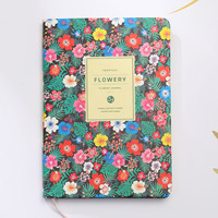 Planificateur quotidien personnalisé avec impression garantie, couverture rigide A4 B5 A5, pétales de jardin royal, romance, fleurs, avec pochette à bandelette