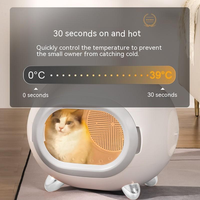Machine de séchage de toilettage de poils d'animaux entièrement automatique Boîte de sèche-chat professionnelle Salle de séchage pour animaux de compagnie Sèche-cheveux pour animaux de compagnie