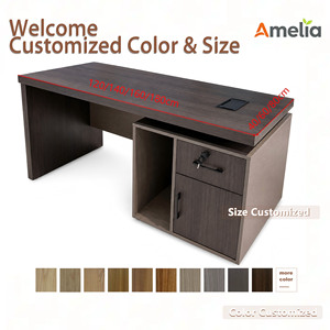 Modern Office Furniture Computer Desk Ergonomic Design with Cable Management <strong>Space</strong> <strong>Saving</strong> PC <strong>Table</strong> for Home Office - Product Image 3