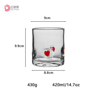 Ciondolo Decorativo Artigianale di Alta Gamma in Stile Retrò per San Valentino, Ecologico, in <span class=keywords><strong>Vetro</strong></span> con Icona a Cuore Colorata Artificiale - Product Image 4