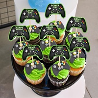 Videospiel-Controller Cupcake-Topper - Gamepad-Kuchenaufsätze Spiel-Themen Geburtstags- und Jubiläumsfeier-Dekorationen