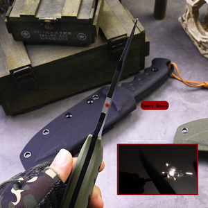 Coltello da Tasca Tattico EDC a Lama Fissa da Caccia e Sopravvivenza Outdoor di Grande Successo in Brasile con Impugnatura in <span class=keywords><strong>G10</strong></span> di Alta Qualità e Fodero in Kydex, Idea Regalo - Product Image 4