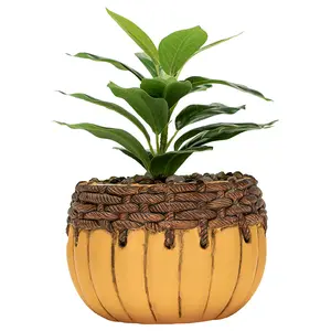 Maceta mate sin revestimiento para exteriores, macetas con forma de calabaza únicas, decoración de jardinería, moldes de cemento, macetas de hormigón para flores