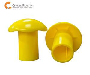 Capuchons de sécurité en plastique durables de 8 à 16 mm, protections d'extrémité pour barres d'armature, style champignon, protections de sécurité pour barres d'acier OSHA, usage industriel - Product Image 1
