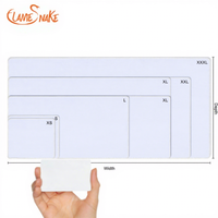 OEM XS - 3XL Custom Size Custom White Desk Rubber Blank Mouse Pad With Custom LOGO Printed Mousepad Sublimation for Office Home