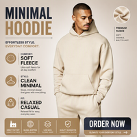 Nouveauté : Sweat à capuche surdimensionné pour homme en molleton brossé 100 % coton 500 g/m² avec impression personnalisée pour le marché du streetwear