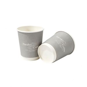 Gobelets à café jetables à double paroi avec logo personnalisé, imperméables, 4oz/8oz/10oz/12oz/14oz/16oz, pour boissons chaudes à emporter - Product Image 1