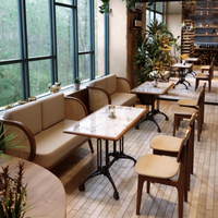 Meubles de restaurant occidental, ensemble de chaises de salle à manger, table à manger, design nordique, banquet, café, fauteuil, banquette, OEM ODM