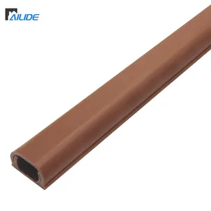 12x8mm Brown Industrial Electrical PVC-Kabel rinne Wireway Square Under floor Plastic Wireway