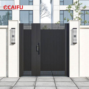Porte automatique en alliage d'aluminium OEM ODM avec conception porte dans la porte pour jardin extérieur, cour, entrée de villa - Product Image 4