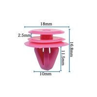 Nouveaux clips de fixation pour garniture de porte de voiture en PP/Nylon de haute qualité, type poussoir, modèle YC04, OEM 8231527000, marque KADIHUI
