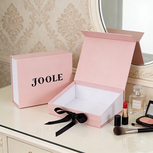 Elegante Caja de Perfume Rosa con Cierre Magnético |   Cinta de Raso para Envolver Regalos, Caja con Impresión UV para Perfumes, Bodas y Día de la Madre - Product Image 2
