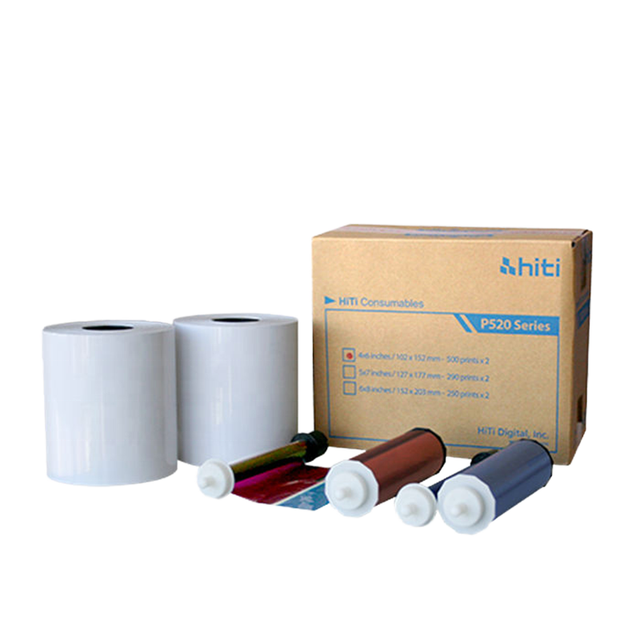 High Quality Photo Paper Ribbon Print Kit 4x6" Size for Hiti P520L/P525L Color Printer Label Printer Typewriter Thermal Printing