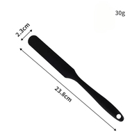 Spatule en silicone, grattoir à long manche, outil de pâtisserie, spatule en silicone résistante à la chaleur, spatule à crème pour gâteau