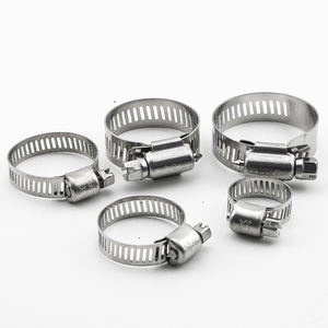 Collier de serrage à vis sans fin en acier inoxydable 304/201 de haute qualité, norme américaine, largeur 8 mm, poli, réglable, Nindejin - Product Image 5