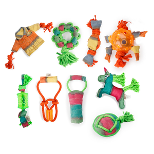 All-For-Paws arapsaçı çoklu şekil yıkılmaz Squeak halat peluş köpek çiğneme oyuncakları agresif Chewers için - Product Image 1