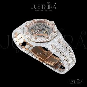 Unique Design Fashion Moissanite Diamond Quartz <b>Watch</b> Women Jewelry Style Steel Strap <b>Waterproof</b> Wristwatch Available For Sale - Product Image 2