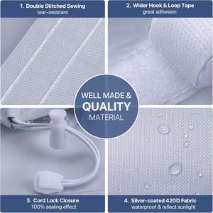 ชุดอุปกรณ์ติดตั้งหน้าต่างสำหรับเครื่องปรับอากาศแบบพกพา สำหรับ<span class=keywords><strong>ประตู</strong></span><span class=keywords><strong>บาน</strong></span><span class=keywords><strong>เลื่อน</strong></span> ปิดผนึกได้ 100% ชุดอุปกรณ์ซีลหน้าต่างสำหรับเครื่องปรับอากาศแบบพกพา ชุดซีลสำหรับเครื่องอบผ้า - Product Image 2