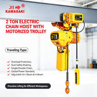 Palans électriques à chaîne industriels robustes M5 IP55 220V 380V 440V 2 tonnes 2000 kg G80 avec chariot motorisé pour monorail