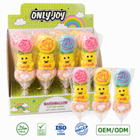 Caramelos de Algodón Suave Coloridos en Forma de Oso con Flores, Dulces Personalizados en Caja, Venta al por Mayor de Fábrica BRC