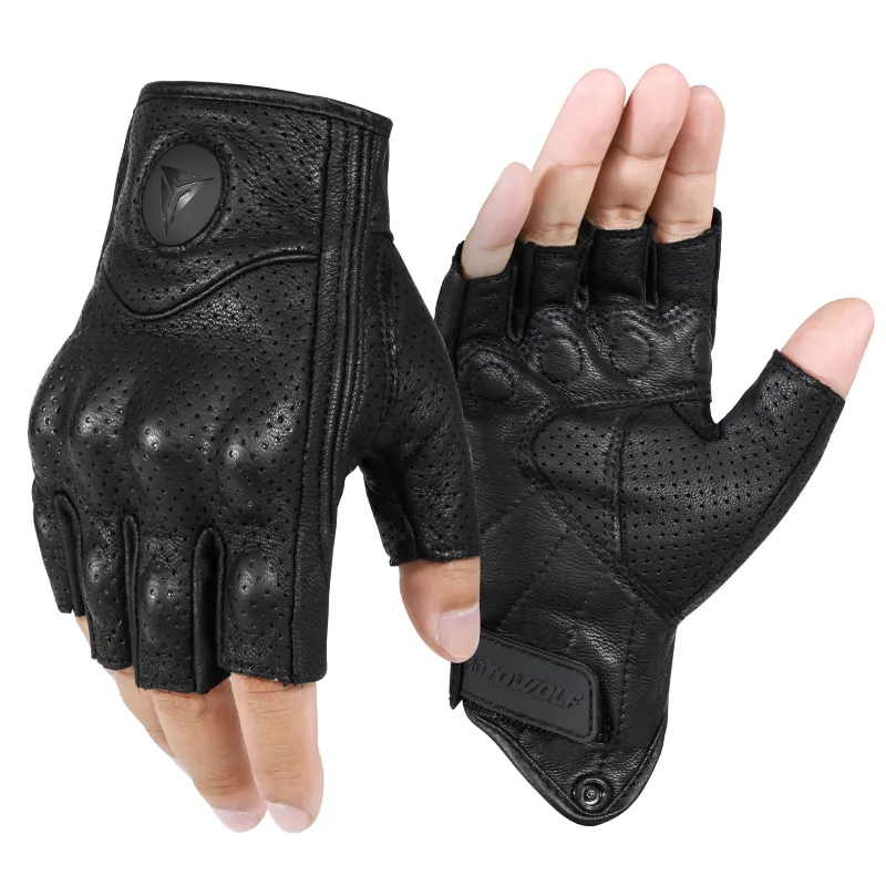 Motowolf luvas sem dedos para ciclismo, luva de motocicleta esportiva respirável com m/l/xl/xxl