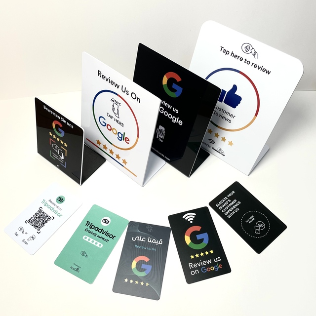 Custom NFC Google Review Card One Tap Review Solution