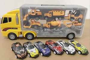 Ensemble de transport pour tout-petits avec 1 grand camion et 6 mini voitures jouets, cadeau idéal pour les enfants - Product Image 6
