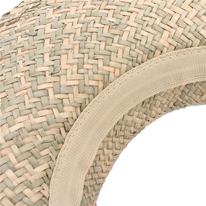 Biểu Tượng Tùy Chỉnh Nhiệt đới Hawaii Bãi Biển Tự Nhiên Cỏ Cỏ Cỏ Bulrush Rơm Ngắn Brim Mở Top Không Có Hàng Đầu Làm Tay Mũ - Product Image 5