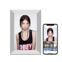 Pro Bingkai Foto Digital Wi-fi 10 Inci, Bingkai Foto Digital Cloud WiFi HD Layar Sentuh Pemutar Iklan Android