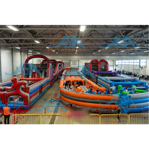 Castillo de salto gigante más grande del mundo pista de obstáculos inflable rebote para adultos y niños por el fabricante de fábrica de China - Product Image 1