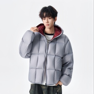 Ultima Giacca Imbottita da Uomo, Giacca Invernale con Cappuccio di Alta Qualità, Realizzata Professionalmente con Nylon Trapuntato Personalizzato - Product Image 2