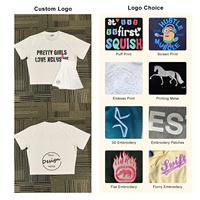 Top corto de algodón 100% de estilo básico de verano para mujer, Camiseta con cuello estampado personalizado, transpirable, holgada, informal, de diseño, Top corto cómodo