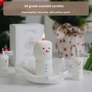 Kerst Kleine Cadeau Geur Souvenir Verjaardagscadeau Creatieve Cross-Border Sneeuwman Kerst Geurkaars Maatwerk Gemaakt - Product Image 3