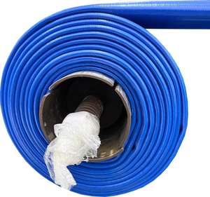 خرطوم مياه أزرق 5 بوصة عالي الضغط <span class=keywords><strong>PVC</strong></span> للري الزراعي مسطح يمكن تخصيص المصنع - Product Image 2