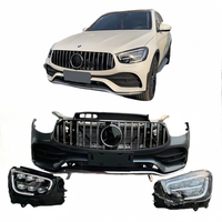 Pare-chocs avant en plastique de haute qualité pour Mercedes-Benz GLC W253 GLC300, avec fixation à vis pour radiateur et feux de route.