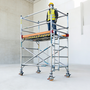 Torre di Ponteggio in Alluminio di Alta Qualità, Stile Industriale, Facilmente Mobile per Costruzioni Esterne - Product Image 6