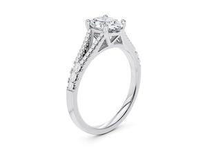 Bague en argent plaqué rhodium certifiée IGI pour enfants, forme de cœur, zircon de luxe, pour anniversaire, bijoux, meilleur prix pour la vente en gros - Product Image 3