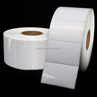 Label PP Inkjet Kilap Tinggi Kustom 8" Stiker Perekat Bahan Polipropilena 8 Inci Label PP Printer Inkjet