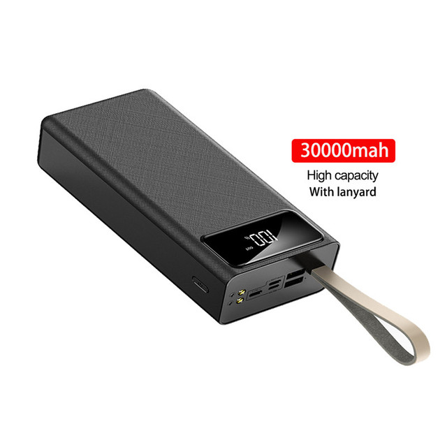 Power Bank 30000mah 20000mah 50000mAh Dual USB Output High Capacity Digital Display Camping Power Banks