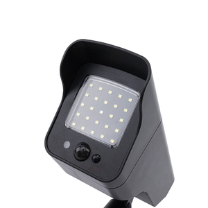 Cámara DE SEGURIDAD simulada alimentada por batería solar a prueba de agua IP65, reflectores activados por movimiento, luces de inundación con sensor de movimiento con control remoto - Product Image 4