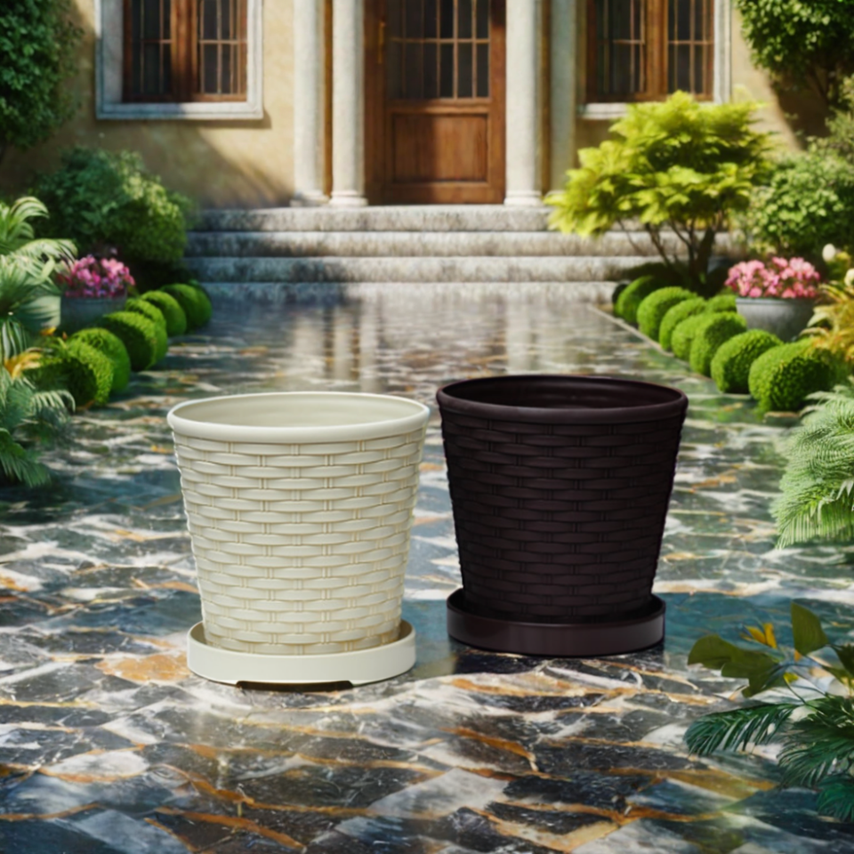 Plastic Flower Pot Planter Cheap Plastic Bonsai Pot Home Indoor Nursery Garden Design Desktop Pp Material Flower Decorative Pot