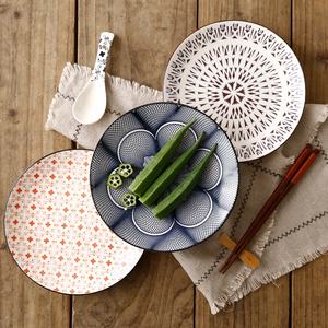 <span class=keywords><strong>Assiette</strong></span> à dessert ronde en porcelaine de style Japandi, colorée sous glaçure, vaisselle haut de gamme pour les <span class=keywords><strong>repas</strong></span> à la maison - Product Image 3