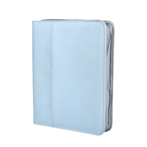 โฟลเดอร์แฟ้มผลงานหนัง PU A6/A5แบบกำหนดเองพร้อมแฟ้มลวดลายและโฟลเดอร์เอกสารสำหรับการประชุมโลโก้ที่กำหนดเองได้ - Product Image 4